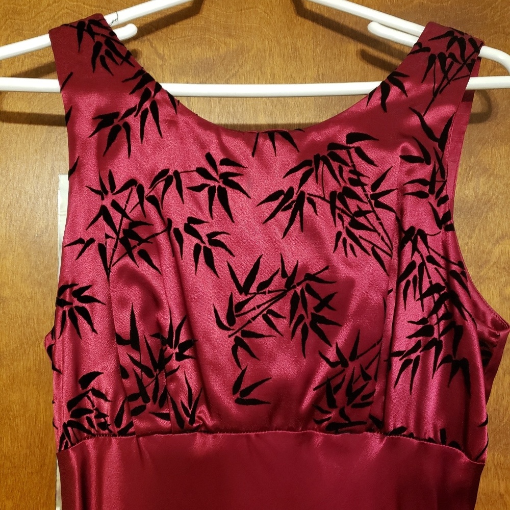 Crimson red dress